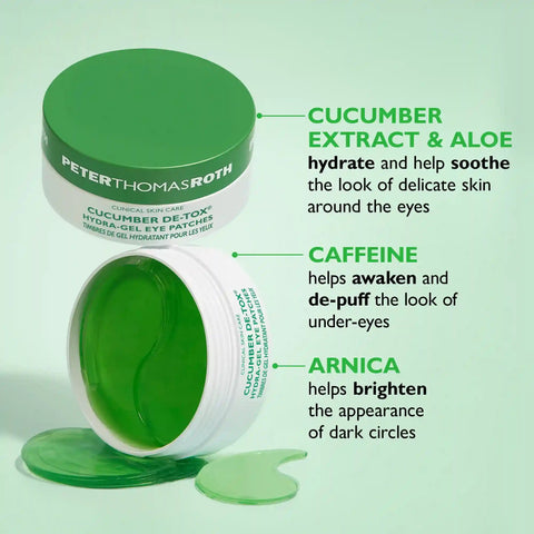 Cucumber De-Tox Hydra-Gel Eye Patches|30 pairs / 60 patches