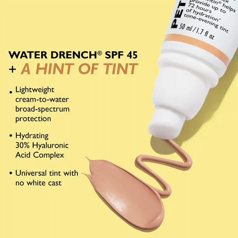 Water Drench Broad Spectrum SPF 45 Hyaluronic Cloud Sheer Tint Moisturizer|50 ml / 1.7 fl oz
