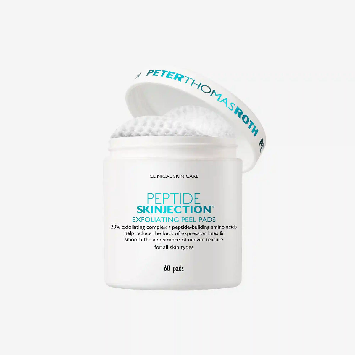 Peptide Skinjection Exfoliating Peel Pads|60 Pads